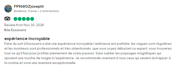 kite Essaouita revewis